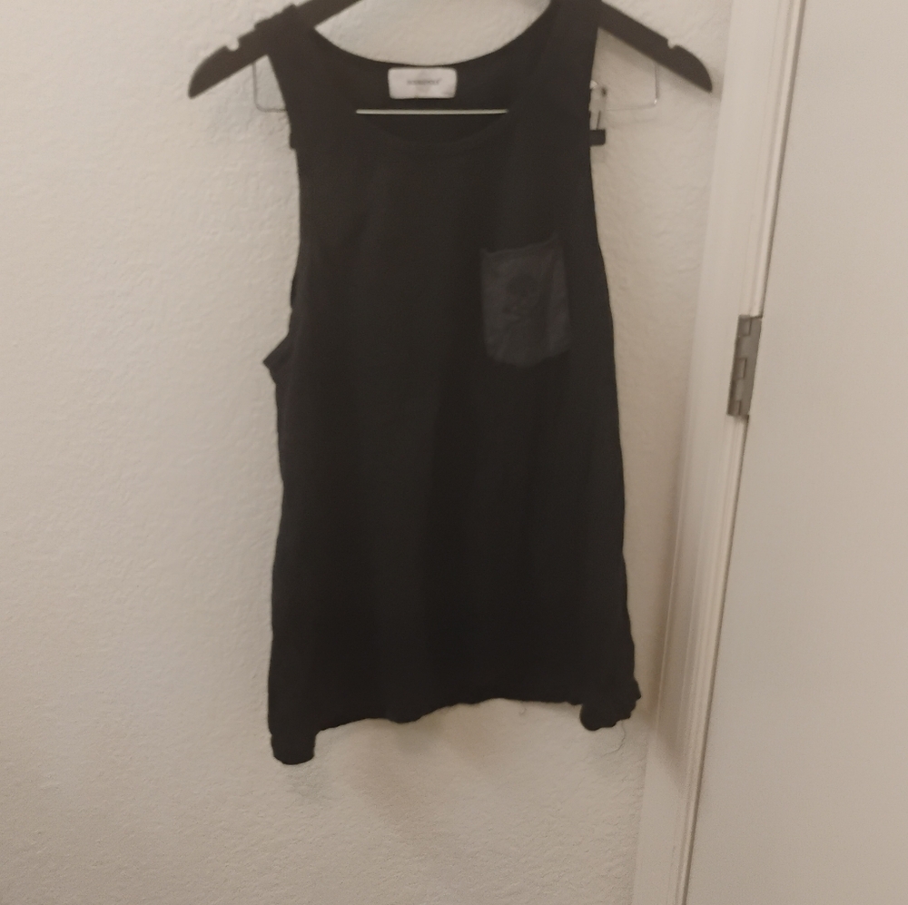 Soulcycle Women's Skull Pocket Cotton Tank Top Sz M